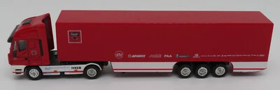 New Ray Ho 1/87 Truck Mid Trailer Iveco Stralis 480 Cv Ducati #47053 No Box Foto 1 de 4