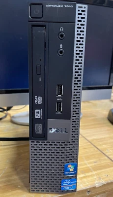 Dell OptiPlex 7010 USFF 3.10GHz Core i7-3770S 8GB RAM 128 GB SSD Windows 10 Home - Image 1 of 4