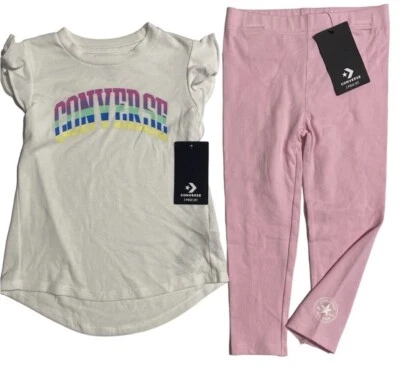 匡威 Converse All Star 2 件套女宝宝/2T 码 — 第 1/4 张图片