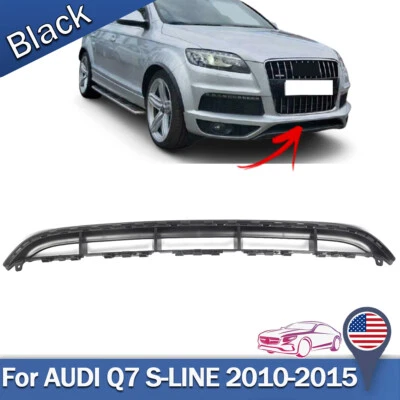 Front Bumper Lower Center Grille Grill Bar Cover For Audi Q7 S Line 2010-2015 US — 第 1/4 张图片