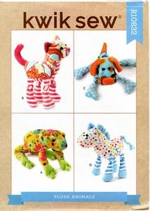 "Plüschtiere" ©2020 KWIK SEW Schnittmuster Basteln # R10832 NEU UNGESCHNITTEN FF - Bild 1 von 6