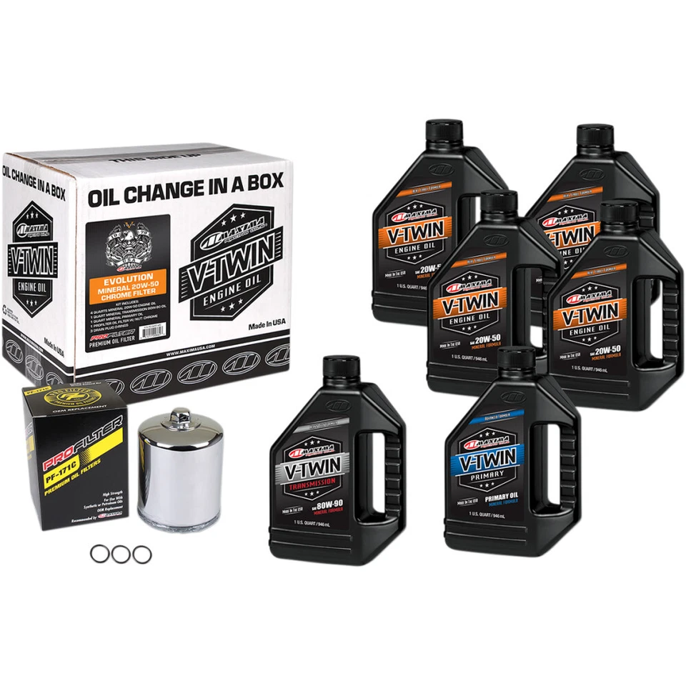 Kit de cambio de aceite Máxima Racing Oil Evolution Mineral 20W-50 | 90-069016PC Foto 1 de 1