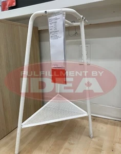 Brand New IKEA TILLSLAG White Metal Trestle 504.971.92 - Picture 1 of 2