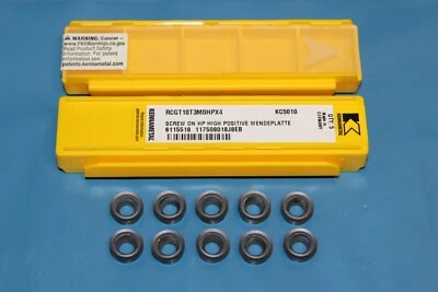 10 Kennametal RCGT10T3M0HPX4 KC5010 Wendeplatten Wendeschneidplatten RCGT 10T3MO