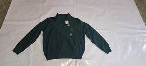 Neu mit Etikett!! HERREN POLO RALPH LAUREN PIMA BAUMWOLLE 1/4 REISSVERSCHLUSS PULLOVER SHIRT GRÜN XL - Bild 1 von 4