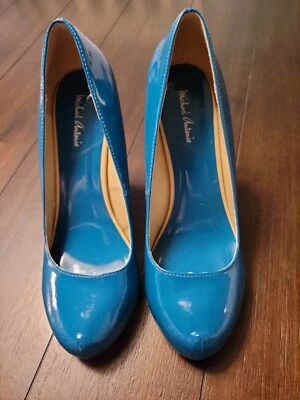 Zapatos de tacón de aguja MICHAEL ANTONIO VERDE AZULADO TALLA 10 TACONES 4,5"" Foto 1 de 4
