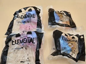 Disney Elemental McDonalds Toys 1 And 8 Lot Of 4 - Picture 1 of 3