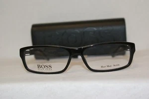 New Authentic Hugo Boss 0458 Black Carbon 0SH2 55-15-140 With Original Case! - Picture 1 of 5