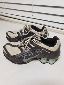 Nike Shox Navina Bone Women's Sneakers Brown with Teal Running Shoes Size 6 - Picture 1 of 11