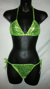 Lo último Traje de Baño Metálico Brillante Bikini Playa Baile Stripper Fiesta Noche Mujeres Niña - Imagen 1 de 9
