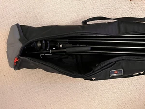 Manfrotto Bogen 3182 Tripod Legs, 501 (3433) Pro Video Head, MBAG120P Padded Bag - Picture 1 of 15