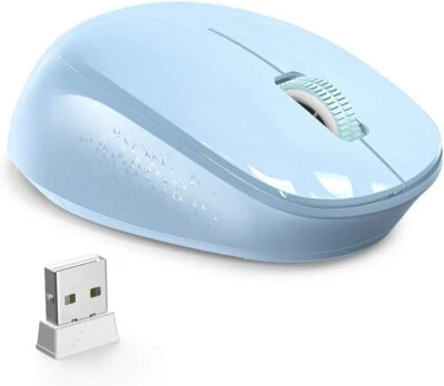 Wireless Mouse, RATEL 2.4G Silent Cordless Mouse for Kids with USB Receiver Port - Image 1 of 4