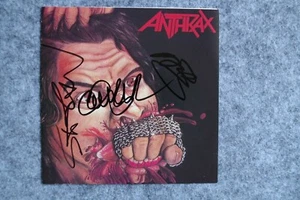 Anthrax - Fistful of Metal CD Album signed/autograph/signiert/Autogramm - Picture 1 of 3