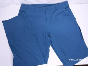 Adidas Flex Hiking Pants Mens Sz 40 Green Outdoor Nylon Flex Athletic P1 - Picture 1 of 7