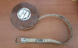 ANTIKES METERBAND 60ER JAHRE LEDERBESCHICHTET METER 10 MARKE STL - Bild 1 von 1