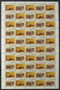 Canada Stamp SHEET#575ai - Subarctic Indians (1975) 2 x 8¢ Se-tenant pair (57... - Picture 1 of 1