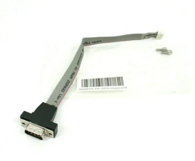 GIGABYTE Motherboard RS232 DB9 Pin Com Port Ribbon Serial Cable Connector - Image 1 of 4