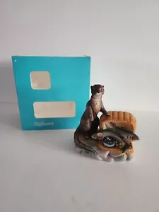 Vintage Ski Country River Otter Mini Decanter 50ml Empty 1979 W/Box Limited Ed. - Picture 1 of 12