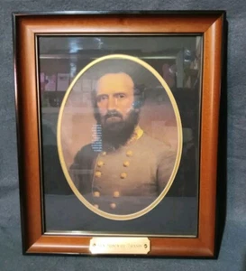 General Stonewall Jackson Portrait Framed Civil War Art By William G Brown - Picture 1 of 4