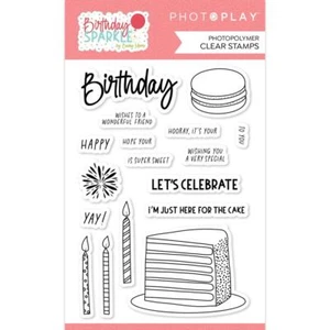 PhotoPlay Photopolymer Clear Stamps Birthday Sparkle* - Picture 1 of 1