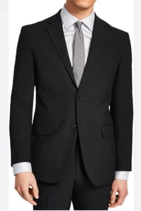 DKNY Herren Anzug schwarz 2-teilig Größe 44R, Hose 38W 37L - Bild 1 von 8