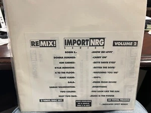 REMIX! IMPORT NRG 2 LP ROBIN S DONNA SUMMER KIM CARNES KYLIE MINOGUE GALA - Picture 1 of 1