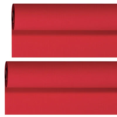 50 Meter Tischdeckenrollen 125cm Breit Vlies Tischtuch - Rot (2x25m) 2 Rollen - Bild 1 von 2