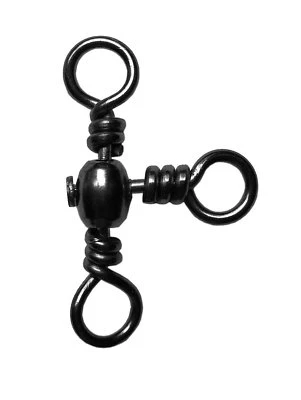 Three Way Barrel Swivel 3 way Cross-Line Fishing Swivel Connector 50Pcs Snap - Image 1 of 4
