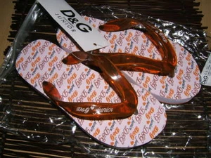 NEW D&G DOLCE&GABBANA SANDALS FLIP FLOPS US SIZE (11.5) EU SIZE (29) 100%GENUINE - Picture 1 of 6