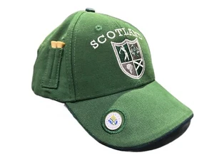Cappello berretto baseball The Scotland Golf Co strap back con pennarello e magliette a quadri nuovo - Foto 1 di 9