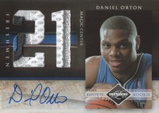 2010-11 Limited Freshmen Jumbo Jersey Number Prime Auto Daniel Orton 05/10