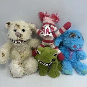 OOAK Custom Creepy Weird Plush Lot Lil Freaky Friends!!! So CUTE!!! - Picture 1 of 10