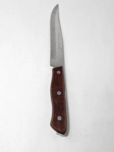 Vtg Maxam Steel 13" Kitchen Knife Full Tang Blade Made In Japan Wooden Handle - Picture 1 of 5