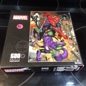 Marvel SPIDER-MAN & GREEN GOBLIN 500pc 15" x 21.25" Jigsaw Puzzle! Item #03350 - Picture 1 of 5