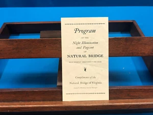 Program of the Night Illumination and Pageant of Natural Bridge, c.1950's - Picture 1 of 2