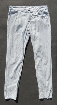 Pantalones ajustados de algodón fino a rayas azules blancos JOE’S JEANS para mujer talla 28 6 usados en excelente estado Foto 1 de 3