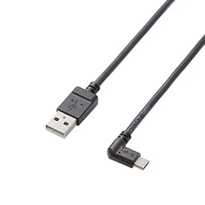 ELECOM micro USB cable L-2A Output A-microB USB2.0 Black 1.2m F/S w/Tracking# - Picture 1 of 3