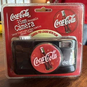 Vintage 1999 Coca-Cola 35mm Reusable Camera  NEW SEALED Film Inside never opened - Picture 1 of 2