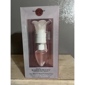 White Barn Candle Co Wallflowers Brown Sugar Fig  Bulb and Plug Warmer Set - Picture 1 of 2