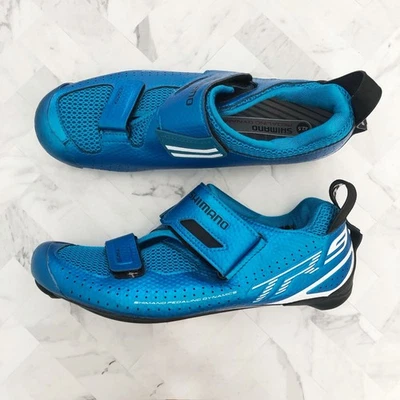 Zapatillas de ciclismo de carretera Shimano Tr9 azul 42,5 EE. UU. 8,7 Foto 1 de 4