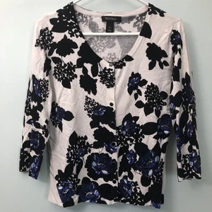Cárdigan floral para mujer White House Black Market talla grande leer* - Imagen 1 de 8