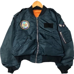 Vintage Alpha L-2B Type Patch Military Flight Jacket Made in USA Men's Size ... - Picture 1 of 20