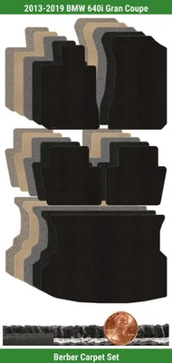 Juego de alfombrillas bereber personalizadas para BMW 640i Gran Coupé 2013-2019 (5 piezas) #TE Foto 1 de 4