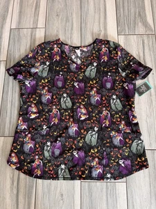 Nightmare Before Christmas Scrub Top Halloween Disney Shirt Krankenschwester Medical XL - Bild 1 von 7