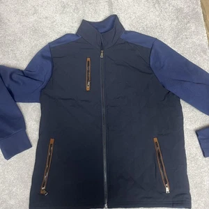 Polo Golf Ralph Lauren Jacket Mens Medium Blue Full Zip Quilted Hybrid Golf - Picture 1 of 4