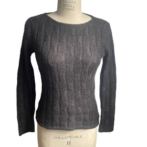 Suéter MaxMara Tejido con Cable en Marrón Chocolate Talla Mediana - Imagen 1 de 5