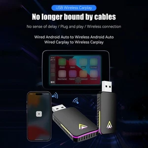 Wireless Transmission Adapter Dongle 2-In-1 Car Wired-Wireless Transmission FD5 - Picture 1 of 12