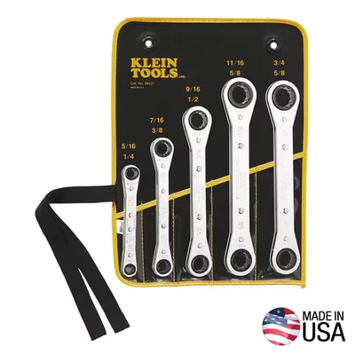 5-Piece Ratcheting Box Wrench Set - Image 1 of 4