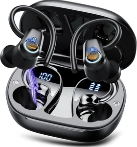 Poounur H9 True Wireless Earbuds Bluetooth 5.3 Headphones Noise Cancellation New - Picture 1 of 1
