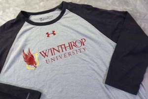 Camiseta Winthrop University Eagles manga 3/4 raglán para hombre talla XL Under Armour - Imagen 1 de 9